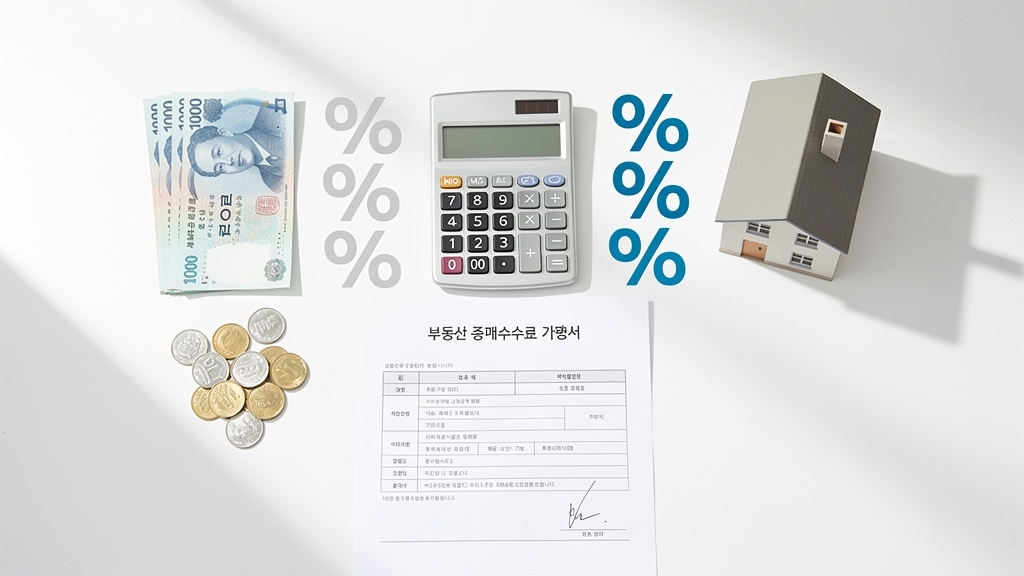 중개보수 요율 계산 개념